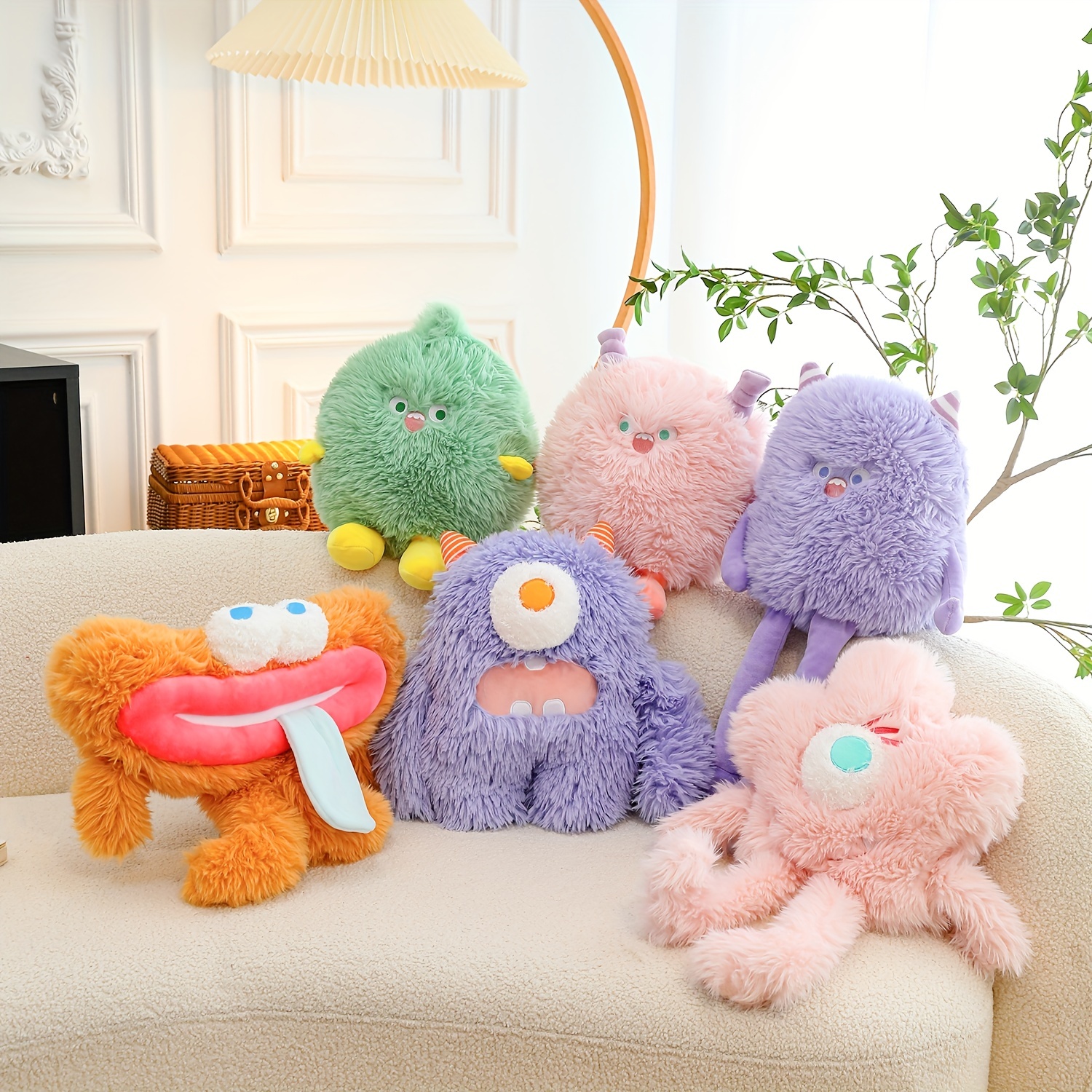 23cm Rainbow Friends Baby Plush Toys Cute Blue Monster Cartoon