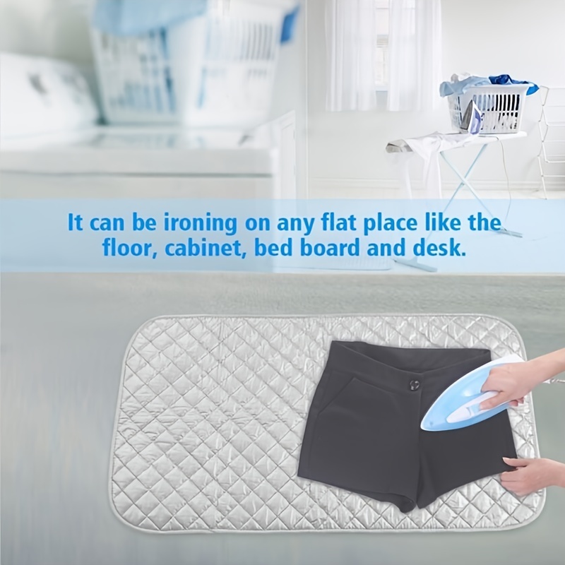 Ironing Blanket, Portable Foldable Ironing Pad Mat Blanket for  Washer,Dryer,Table Top,Countertop,Ironing Board, Magnetic Mat Laundry Pad  Heat