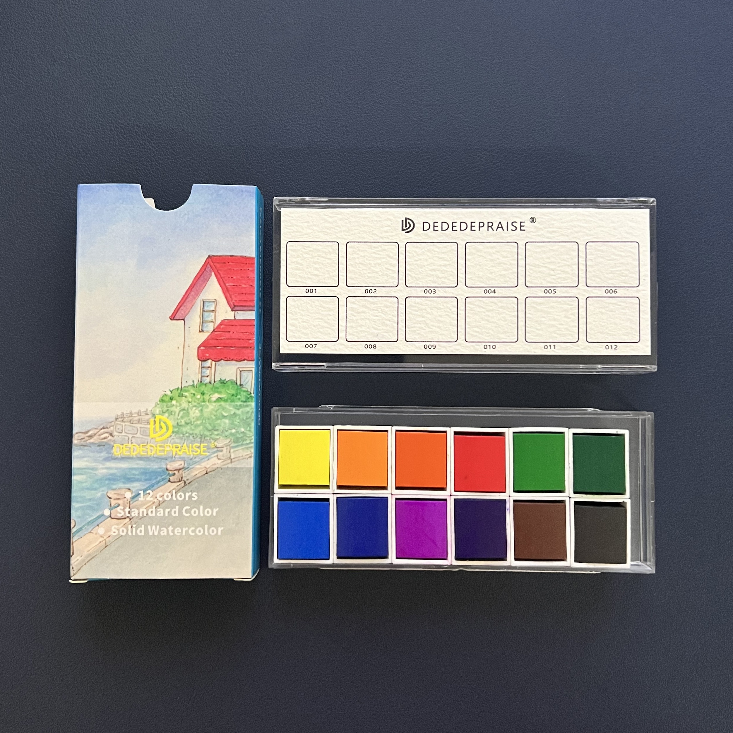 12 Colors Landscape Series Standard Color Solid Watercolor Paint Set -  Perfect For Artists, Students & Beginners Good Art Supplies - Temu