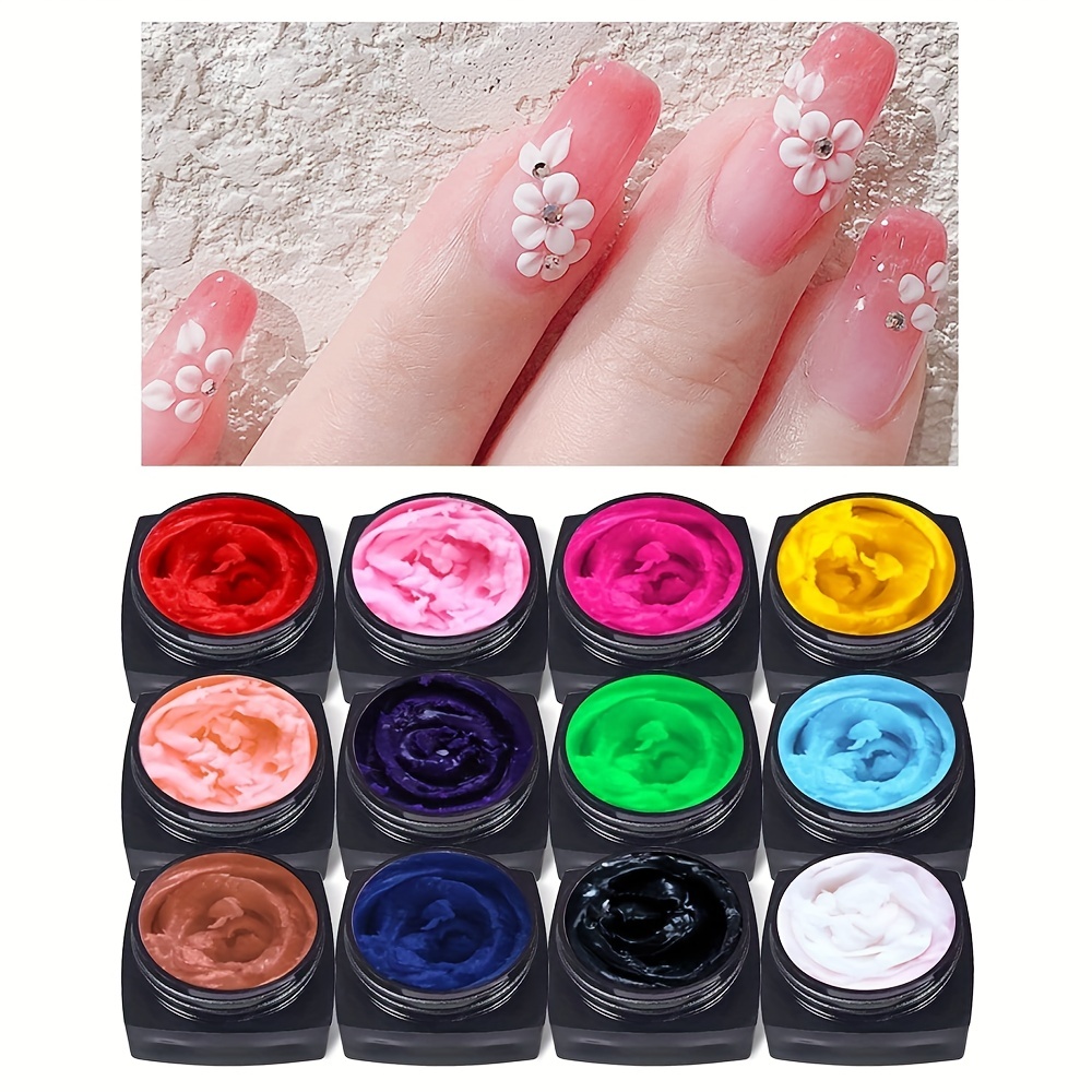 12 Colors Nail Art Gel Nail Polish UV LED Gel Manicure Art Nail