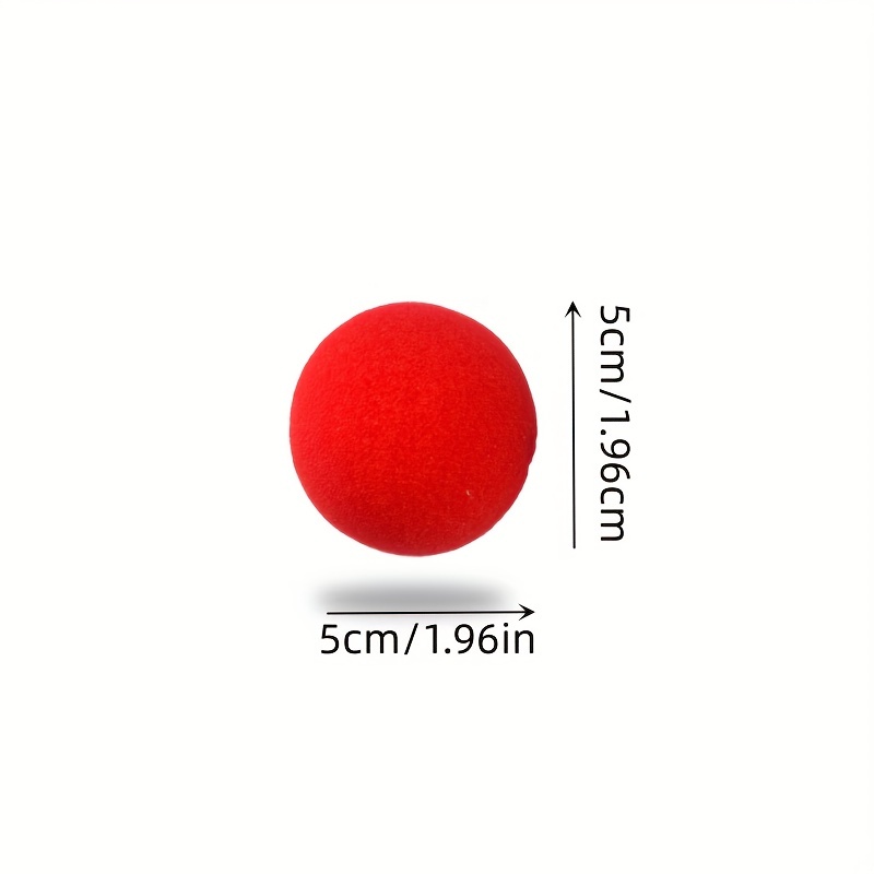 Nariz de payaso esponja roja-m3-m10(12)
