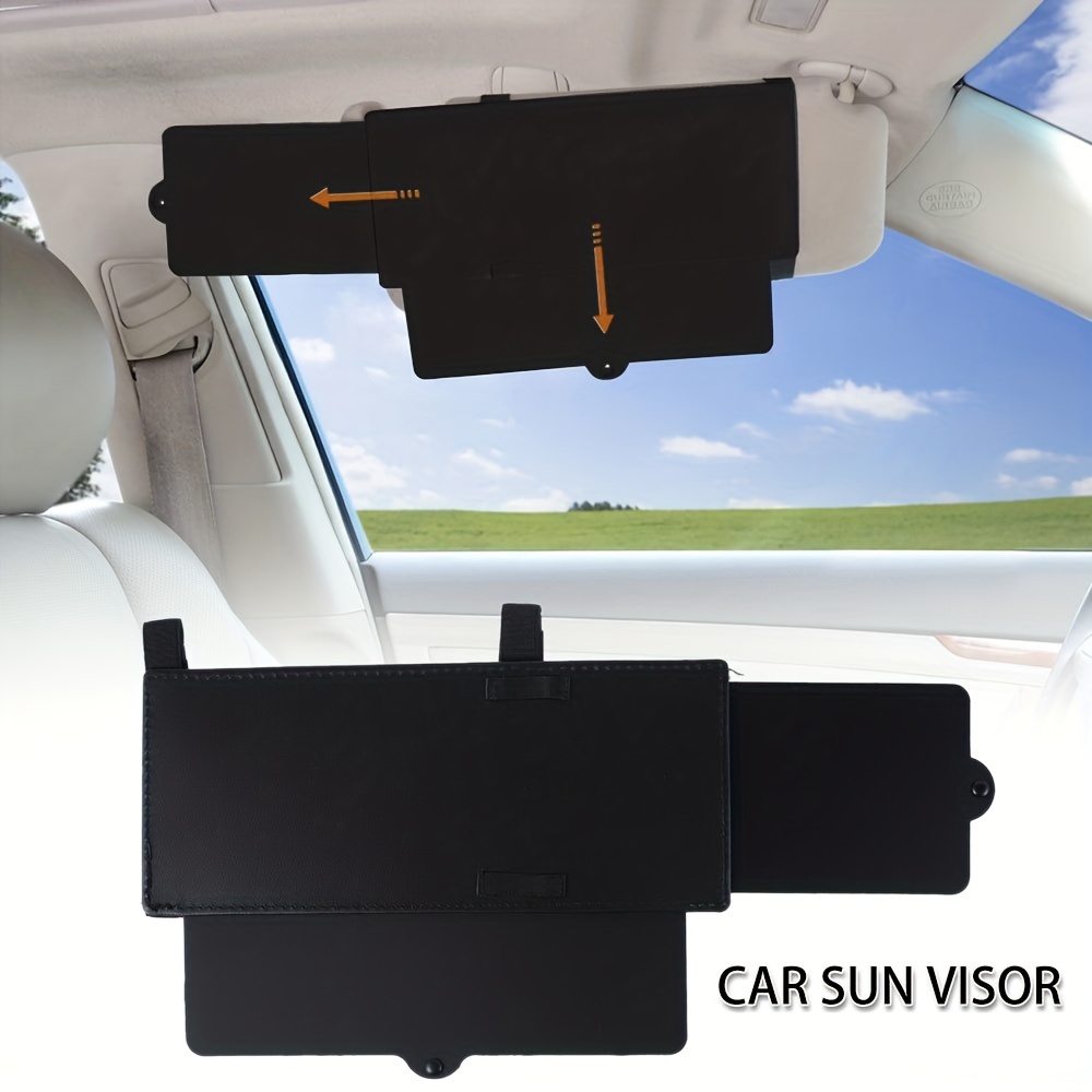 Car Sun Visor Extender Sunshade Extension Board Shield Blocker Front Side  Window Shade Anti Glare Sunshade Extender Car Sun Blocker