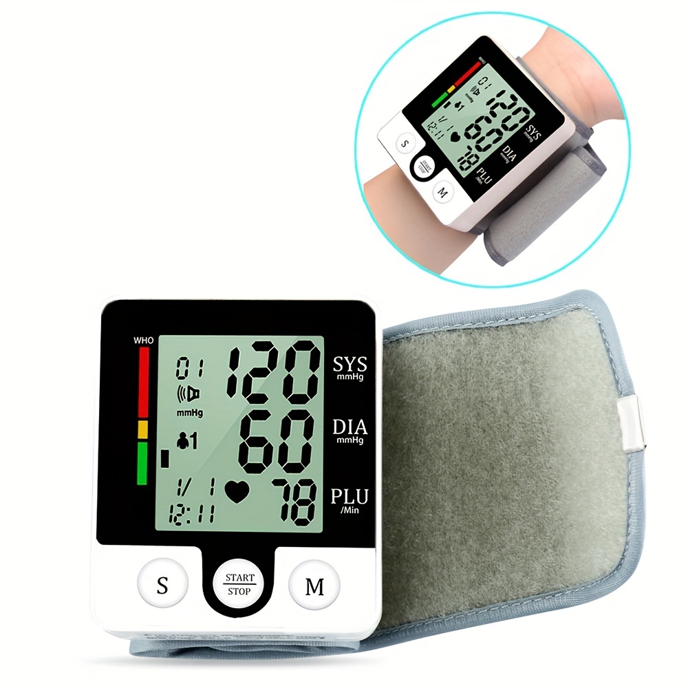 Rechargeable Wrist Blood Pressure Monitor: Accurate And Easy - Temu