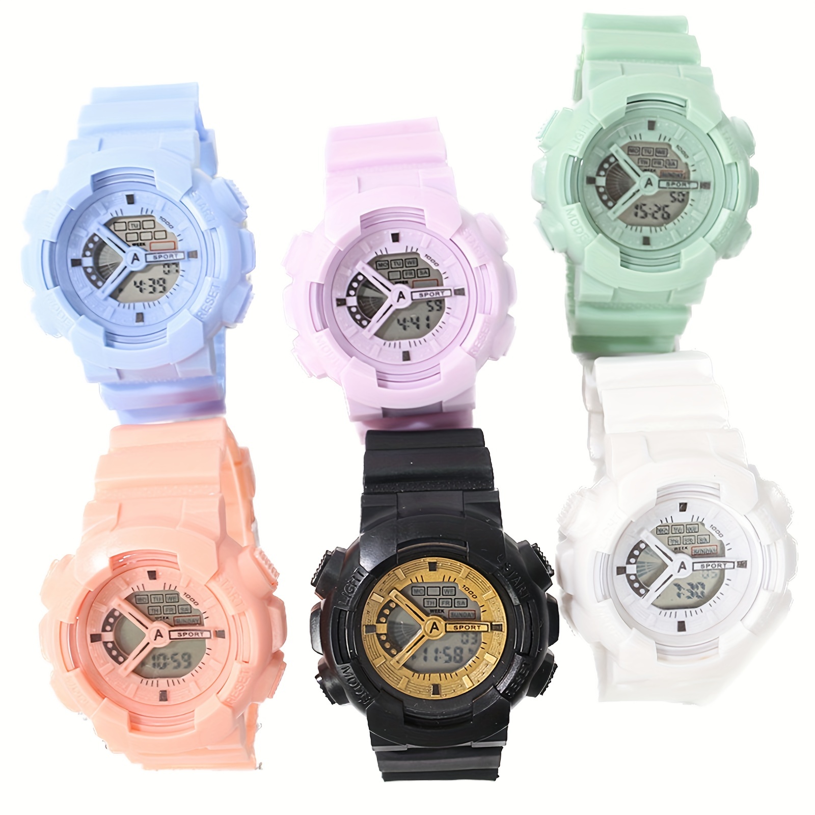 Reloj Para Niños Deportes De Moda Reloj Digital LED Reloj Para Mujeres Y Niñas Reloj Electrónico A Prueba De Agua detalles 1