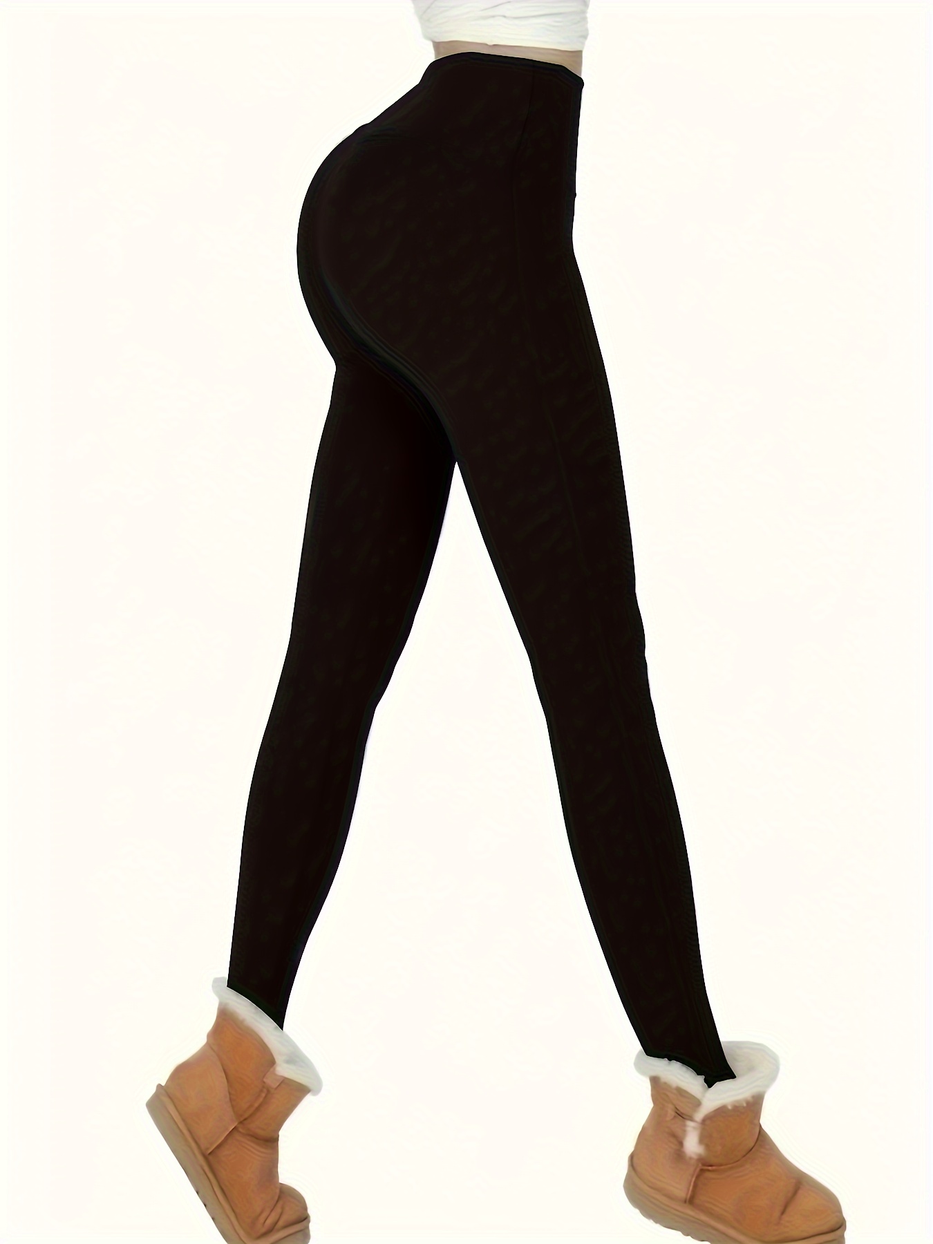 Solid Skinny Leggings, Casual High Waist Stretchy Workout Leggings, Women's  Clothing