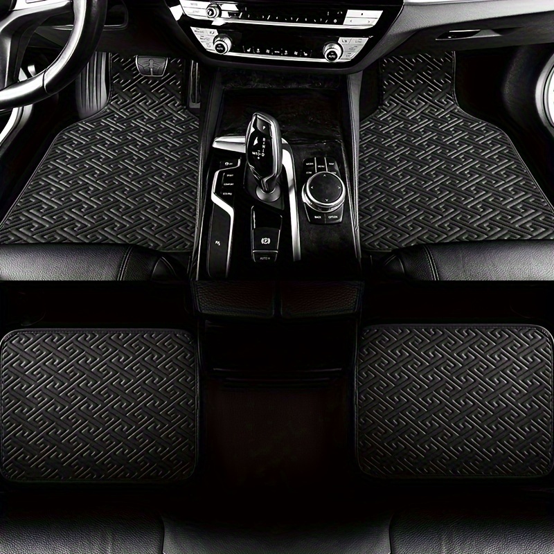 Universal Full Set Pu Leather Car Floor Mats Waterproof Anti - Temu