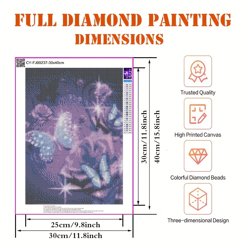 1pc 11.81*15.75inch/30*40cm Decorate As A Diamond Art For Adults DIY Gifts  Gemstone Art Diamond Painter Home Decoration Gifts Frameless