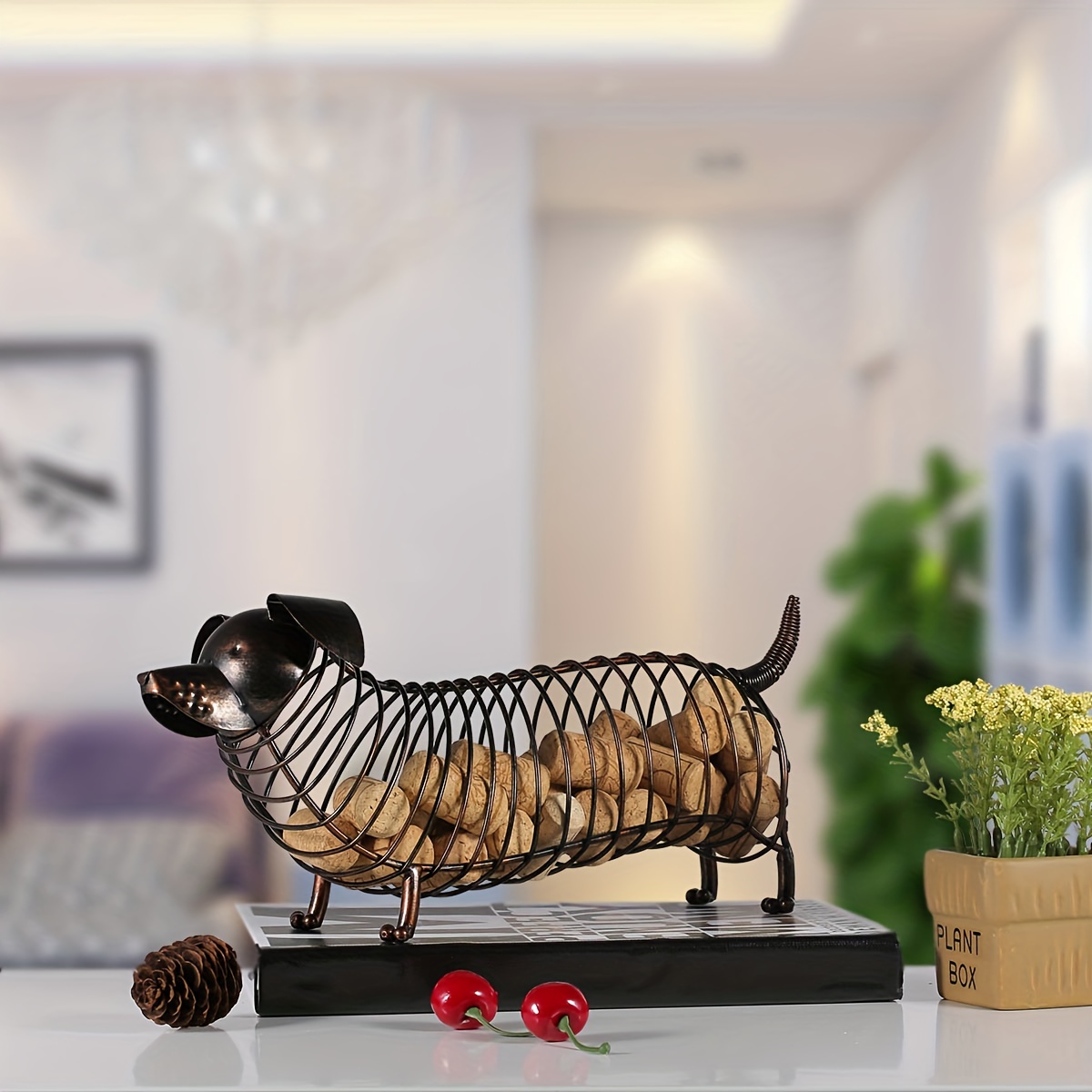 Cat wine cork online holder