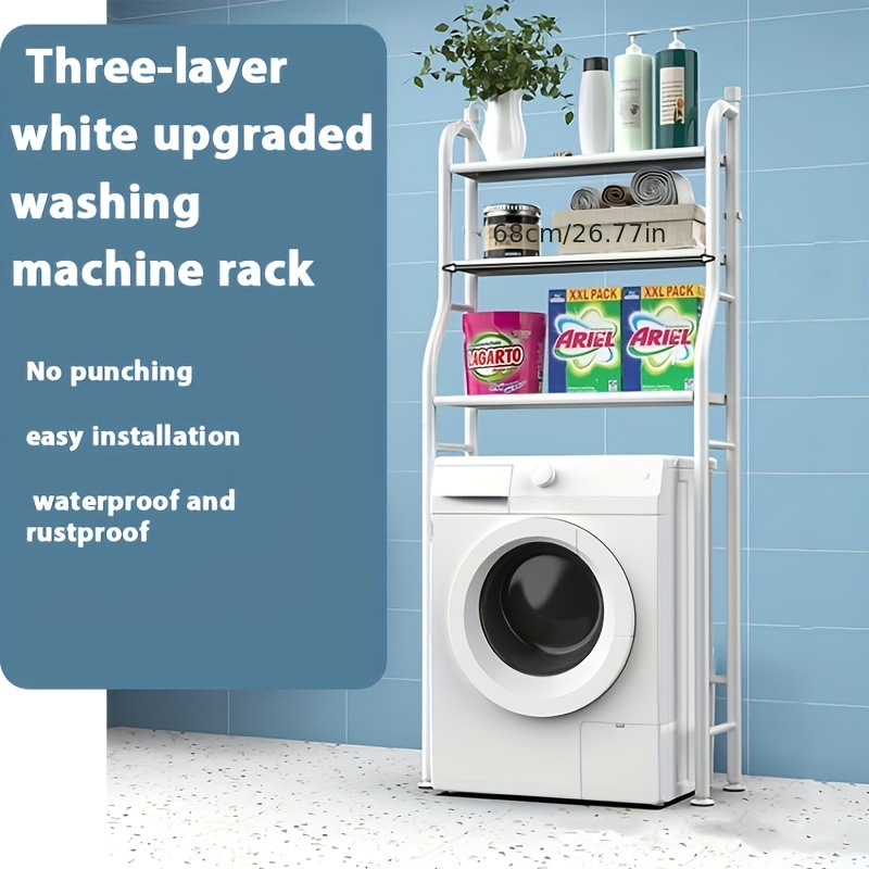 Estante de almacenamiento multifuncional para lavadora, organizador y  almacenamiento de múltiples capas, accesorios de baño - AliExpress