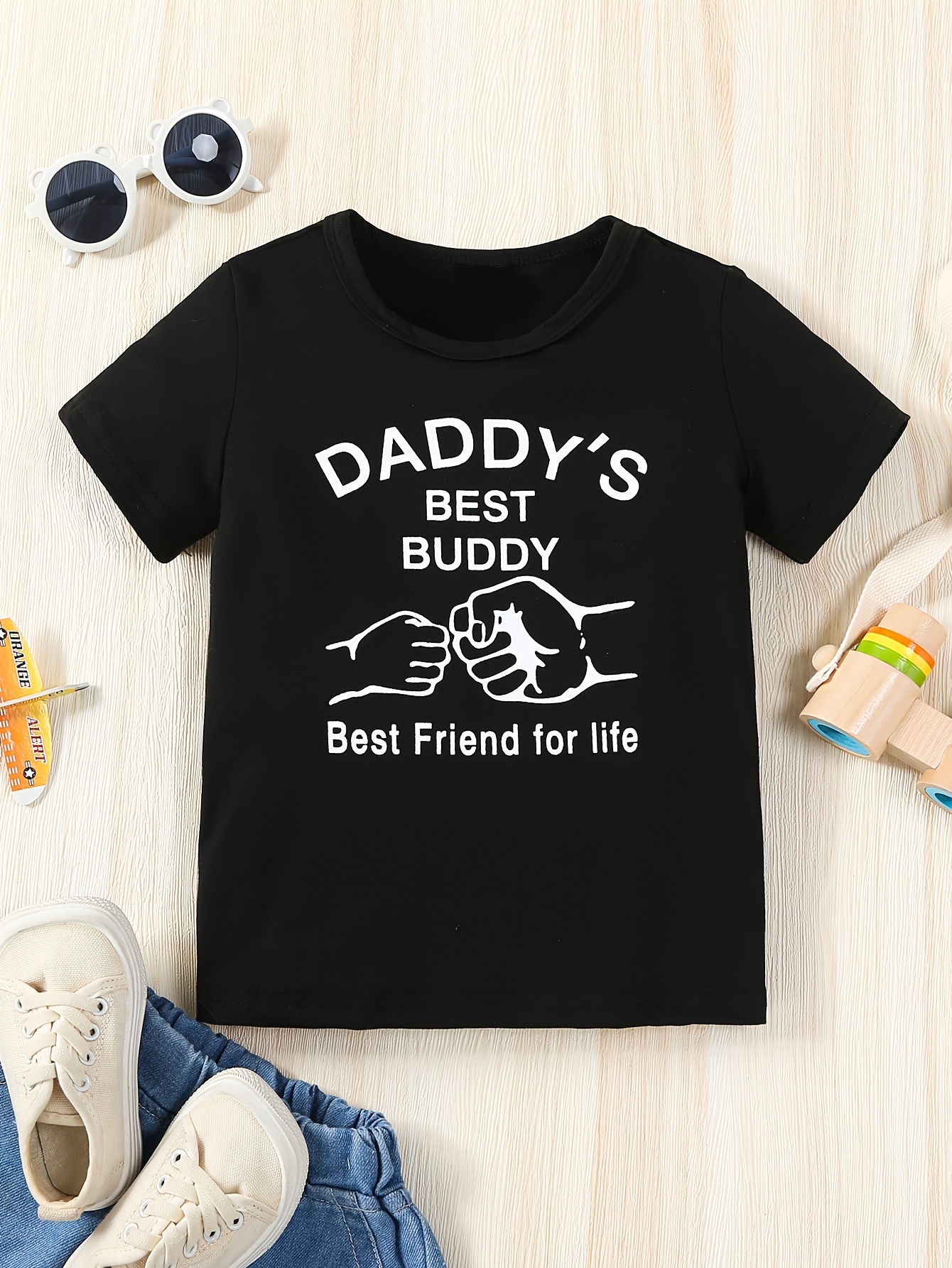 fishing Daddy Pattern T shirt Kids Casual Short Sleeve Top - Temu