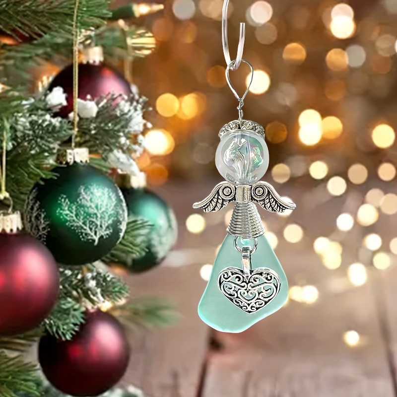 Sea Glass Christmas Tree Ornament Sea Glass Christmas - Temu