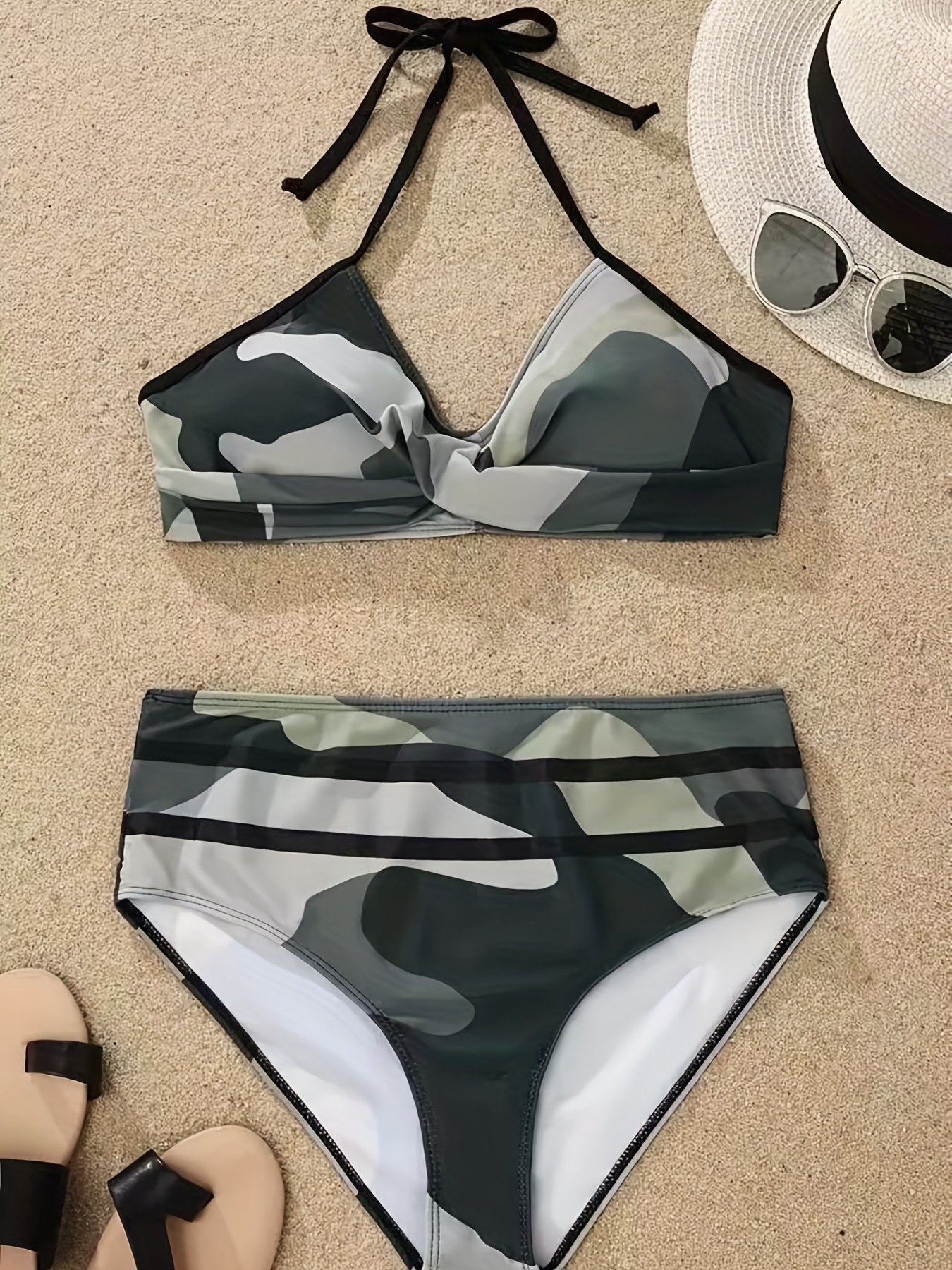 Zaful camo hot sale bikini