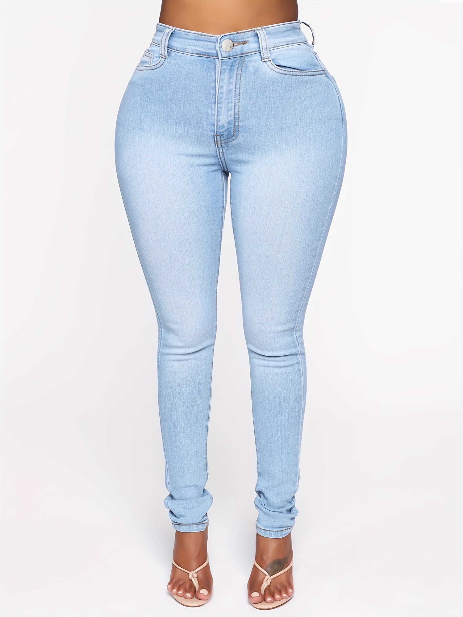 Plus Size Jeans High Waist - Temu Canada