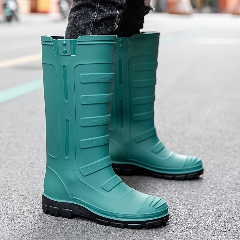 Women's Rubber Knee High Rain Boots Waterproof Outdoor Work Shoes