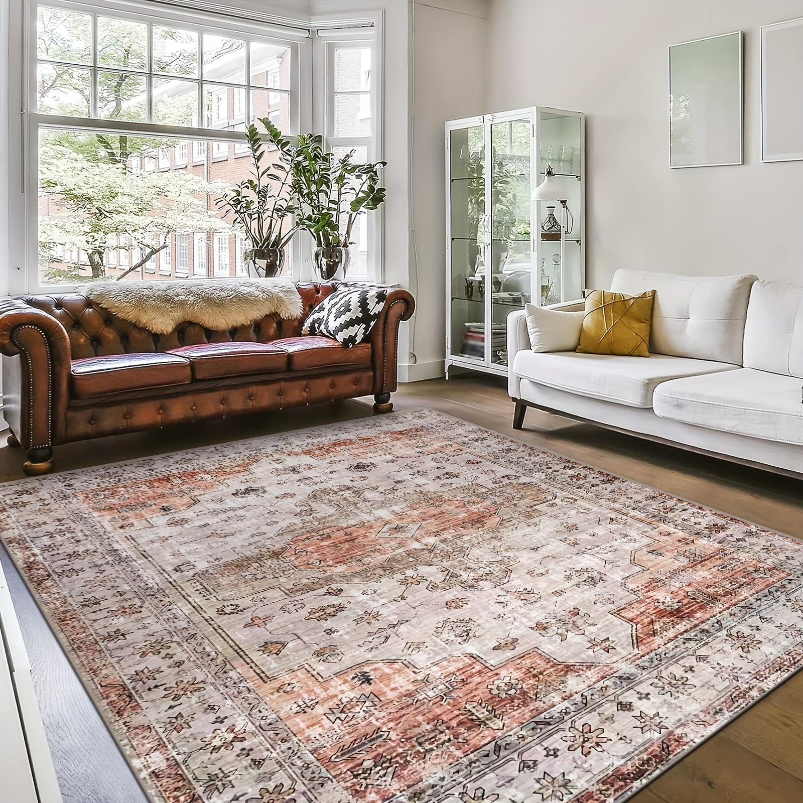 Faux Cashmere Thickened Carpet TPR Bottom 1.8kg/m2