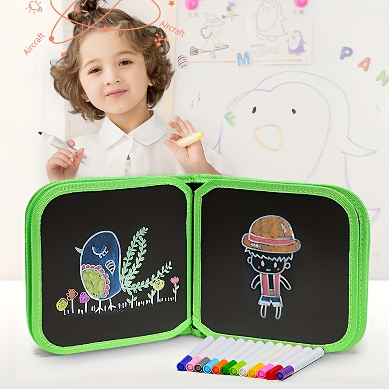 Erasable Magic Drawing Kit for Kids Drawing Book with Wet Wipes