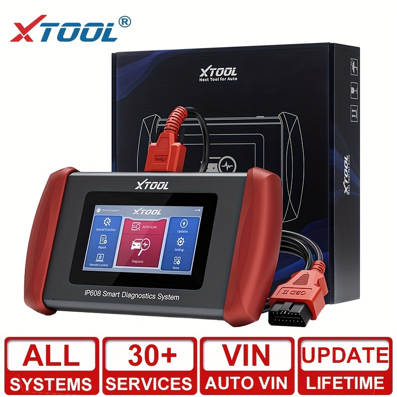 Xtool Inplus Ip608 All System Diagnostic Tools 31+ Reset Function Android  10 Obd2 Scanner Can Fd Auto Vin Lifetime Free Update Temu