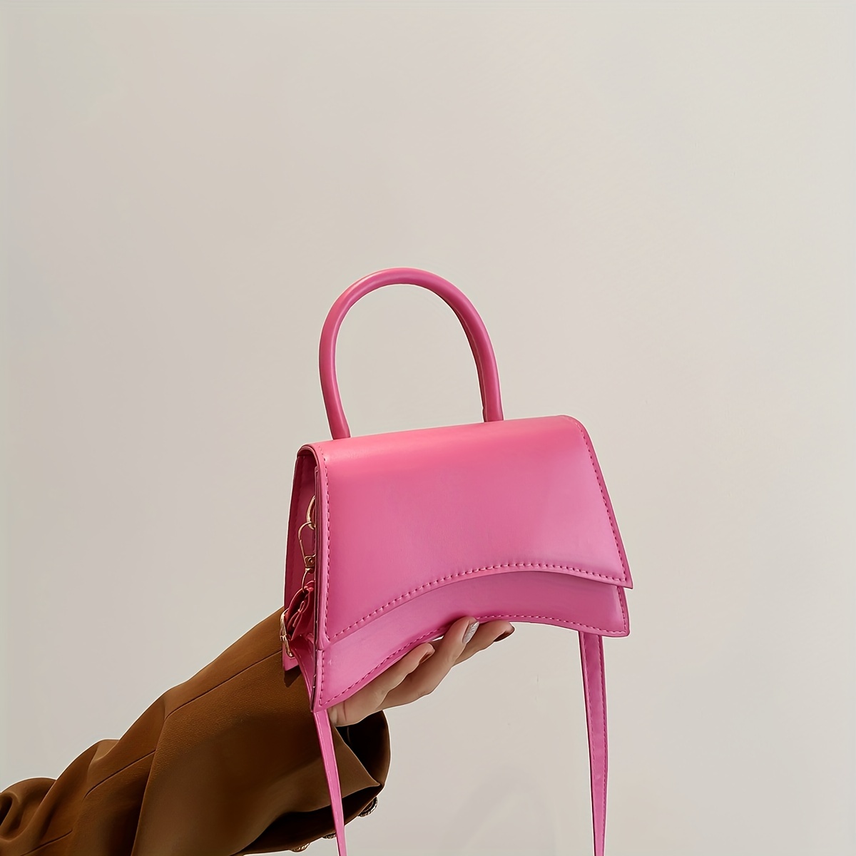 By far Mini Semi Patent Pink Bag