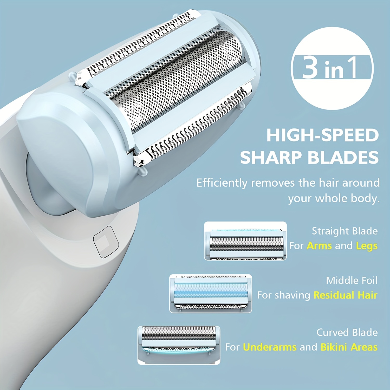 Philips Beauty Satinshave - Maquinilla de afeitar eléctrica para mujer,  afeitadora eléctrica húmeda y seca para piernas, recortadora de pelo