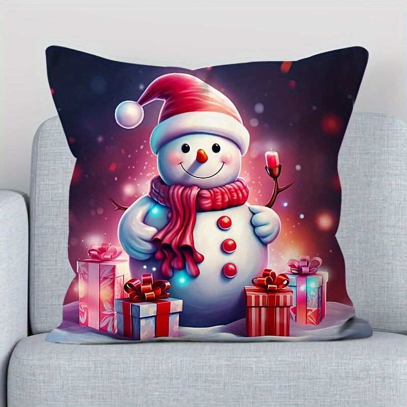 Double sided Print Christmas Pillow Covers Merry Christmas - Temu