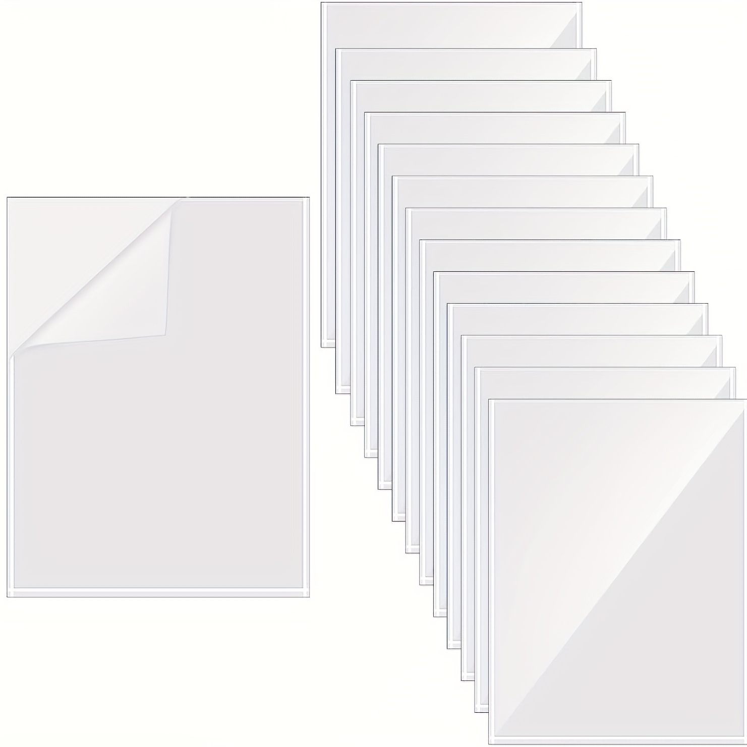  Sticker Laminating Sheets, Cuttable A4 Laminating