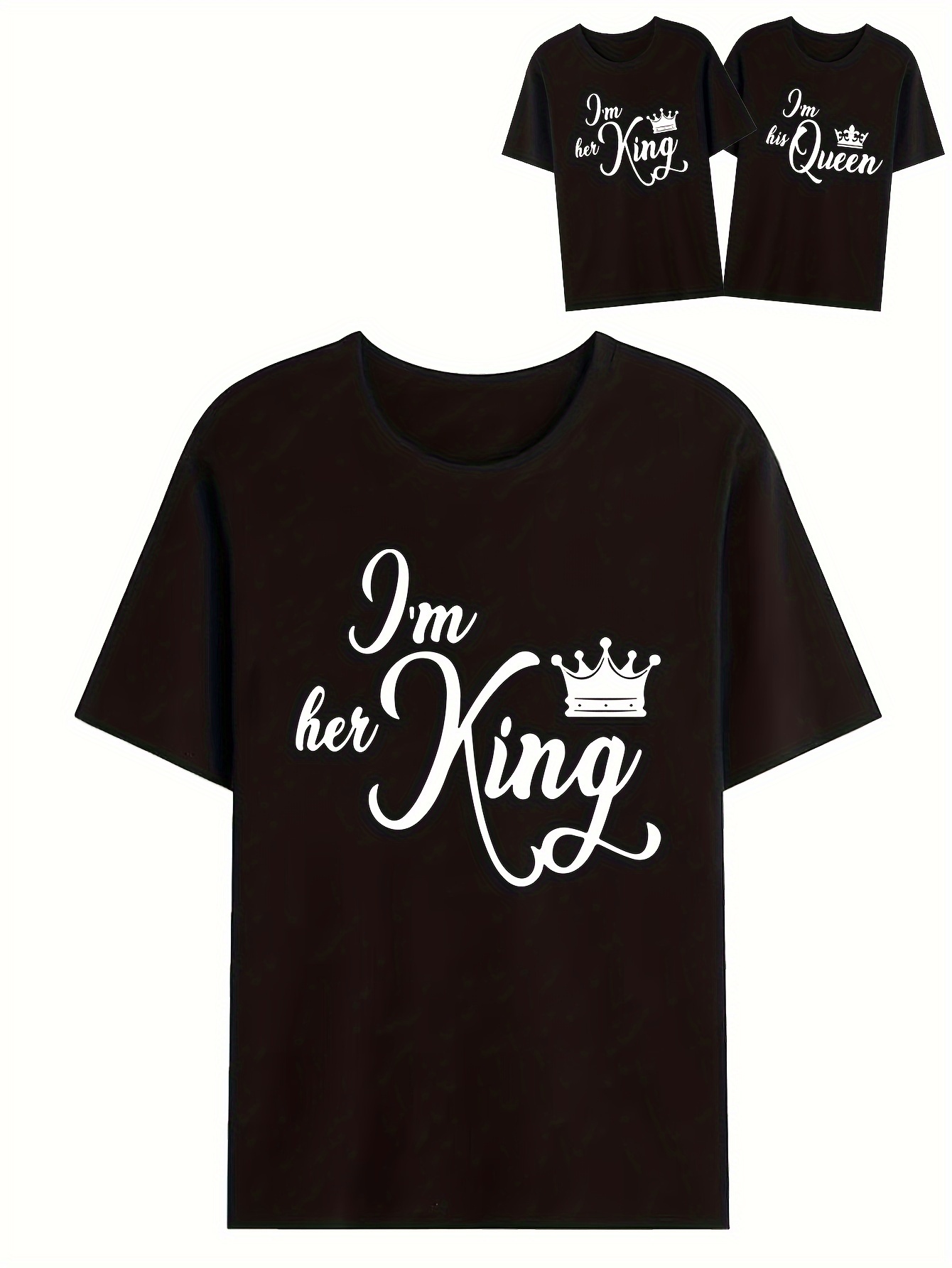 king queen printed t shirt