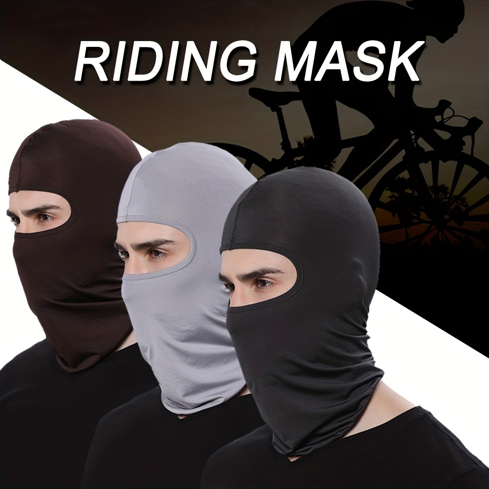 Balaclava Full Face Mask Men Women Cycling Ski Winter Warm Neck Black  Motorbike