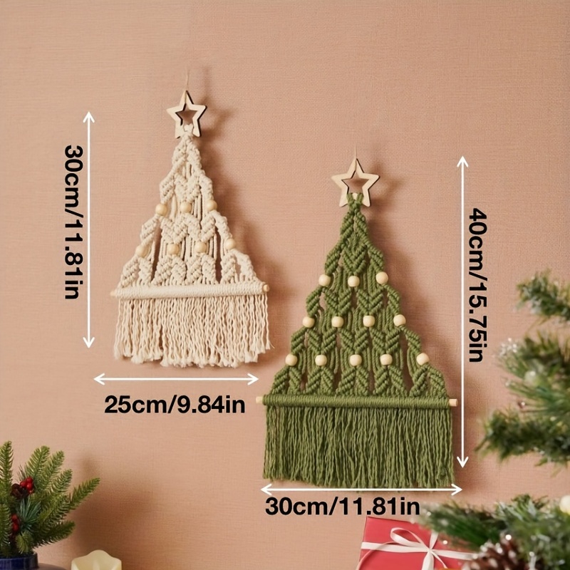 2pcs Woven Christmas Tree DIY Kit Christmas Crafts Gift Kit Suitable For  Family And Friends Perfect Holiday Gift