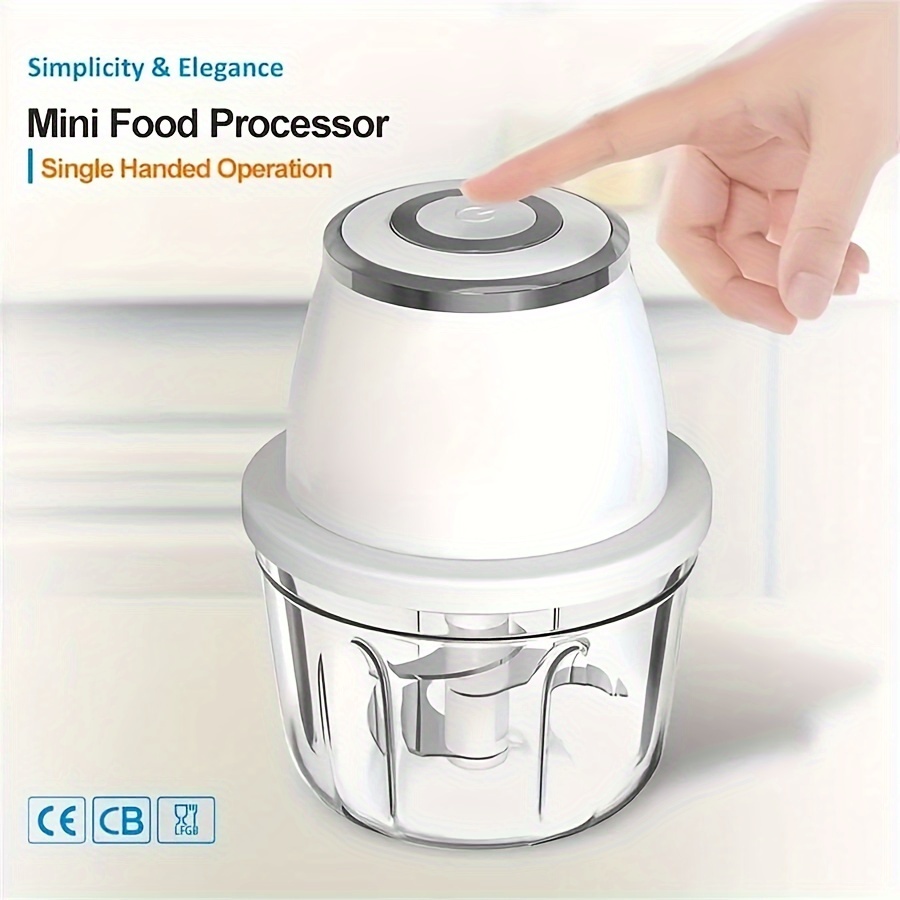 1pc Multifunctional Garlic Chopper & Electric Slicer For Home Use,  Rechargeable Handheld Food Processor