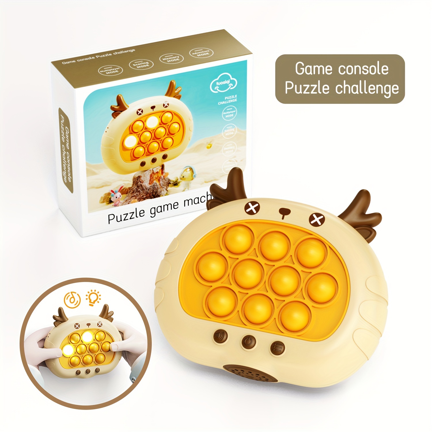 Quick Push Light Pop Game Fidget Toy Puzzle Game Machine - Temu