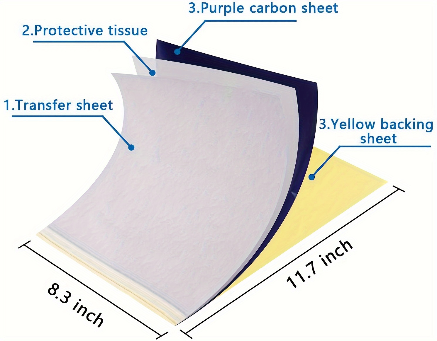 Tattoo Transfer Paper, Tattoo Stencil Transfer Paper For Tattooing, Thermal  Stencil Carbon Copier Paper Compatible With Tattoo Supply