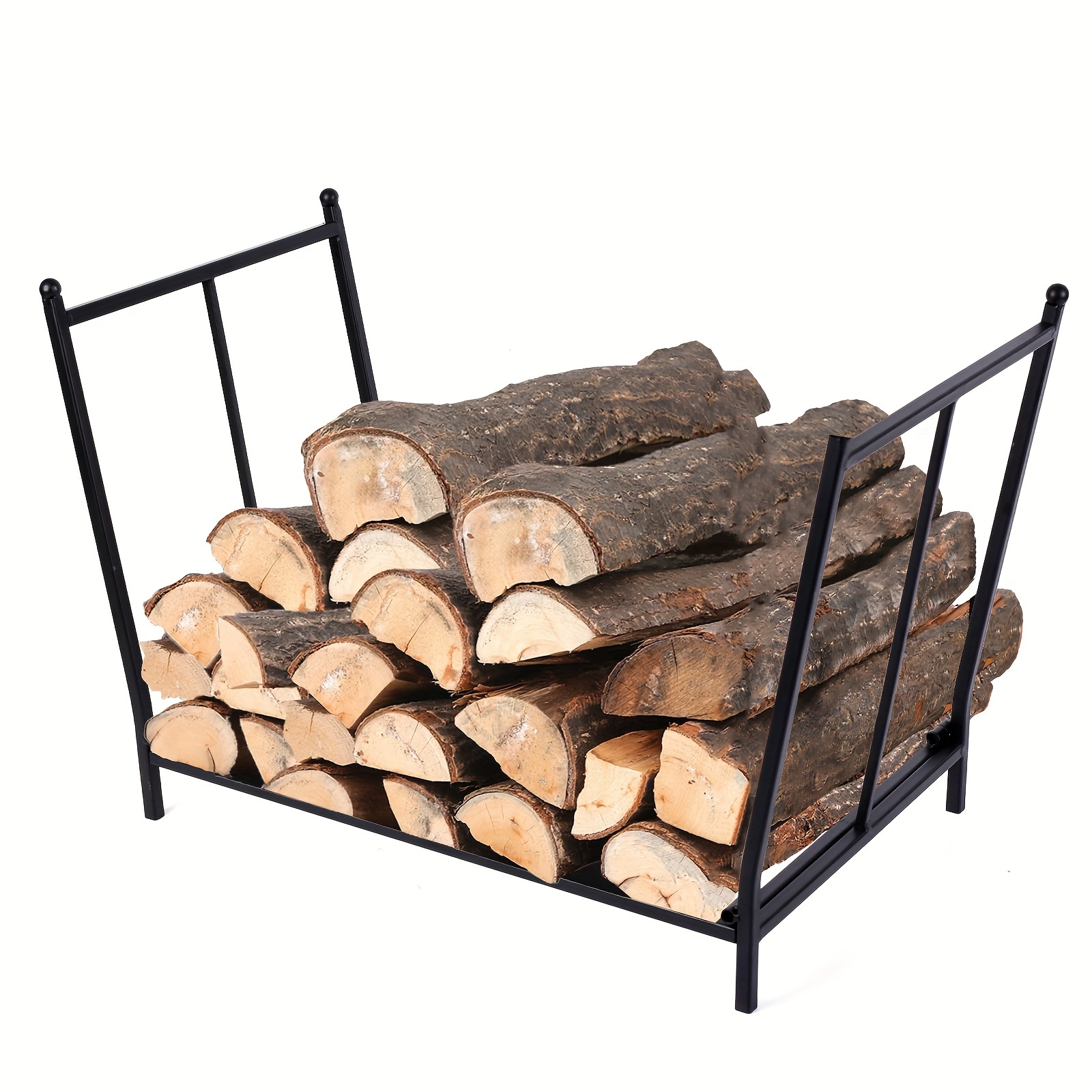 Support de rangement pour bûches d'extérieur en bois de chauffage
