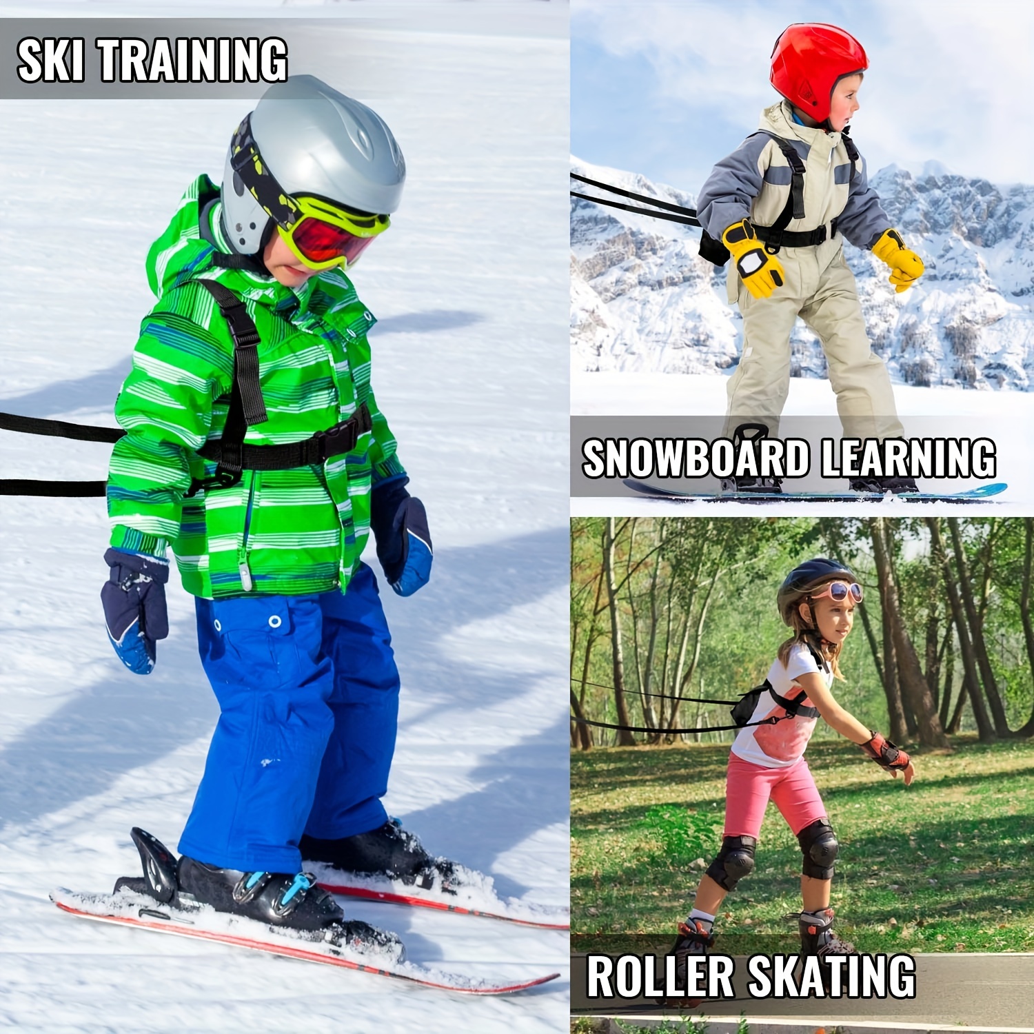 1pc Harnais D'entraînement De Ski Pour Enfants, Sangle De Sécurité