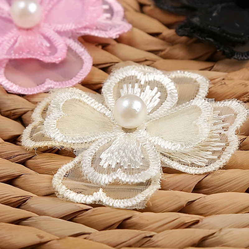 3 Easy Pearl and Ribbon Flowers Tutorials / The Beading Gem