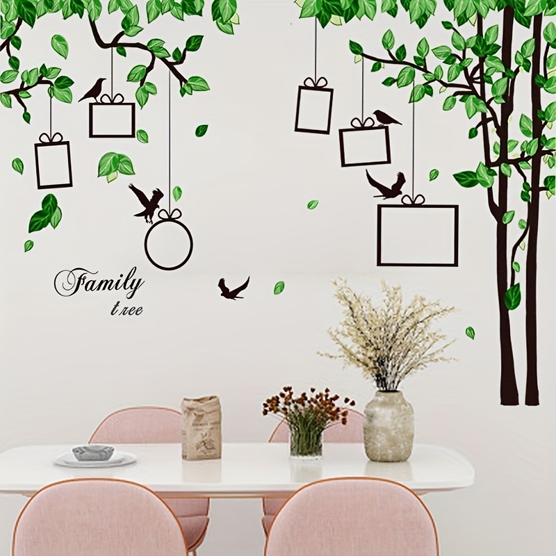 Amazon.com: Large Family Tree Wall Decal, DIY Black Photo Frame Tree Wall  Decor Sticker Mural Decal Art Décor for Living Room Home Decor (Black Tree)  : Baby