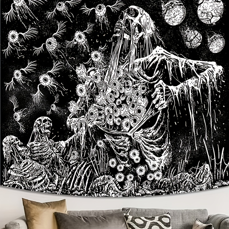 trippy artwork black and white
