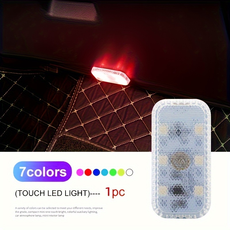 Led Touch Light Mini Wireless Car Interior Lighting Auto - Temu