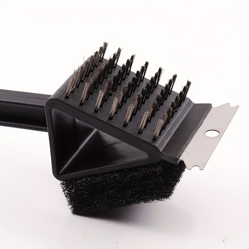 Barbecue Brush Metal Barbecue Scrubber Bbq Cleaning Brush - Temu