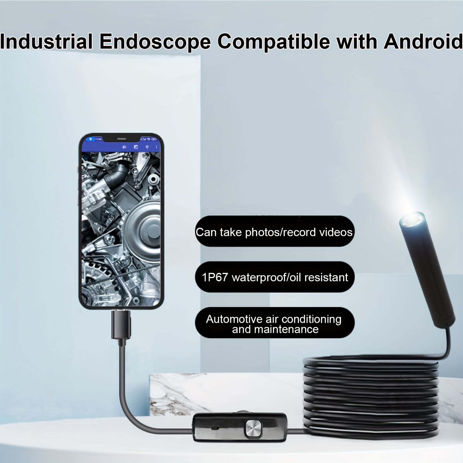 Ip67 Industrial Endoscope Camera 2mwaterproof - Temu