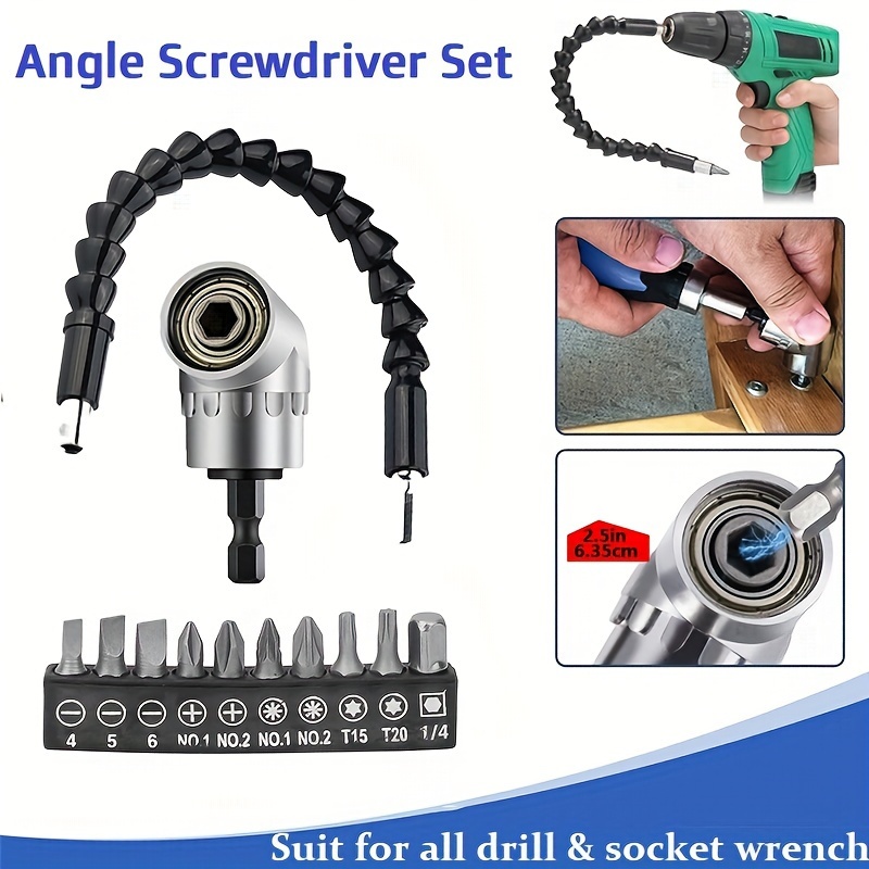 Screwdriver Tool Accessories Flexible Extension Shaft Right - Temu