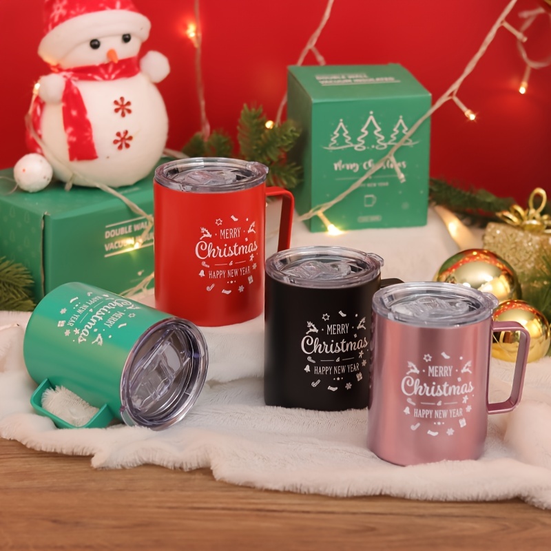 Maxcheck 6 Pcs Christmas Insulated Coffee Mugs 12 oz Stainless Steel  Christmas Gift Tumbler with Han…See more Maxcheck 6 Pcs Christmas Insulated