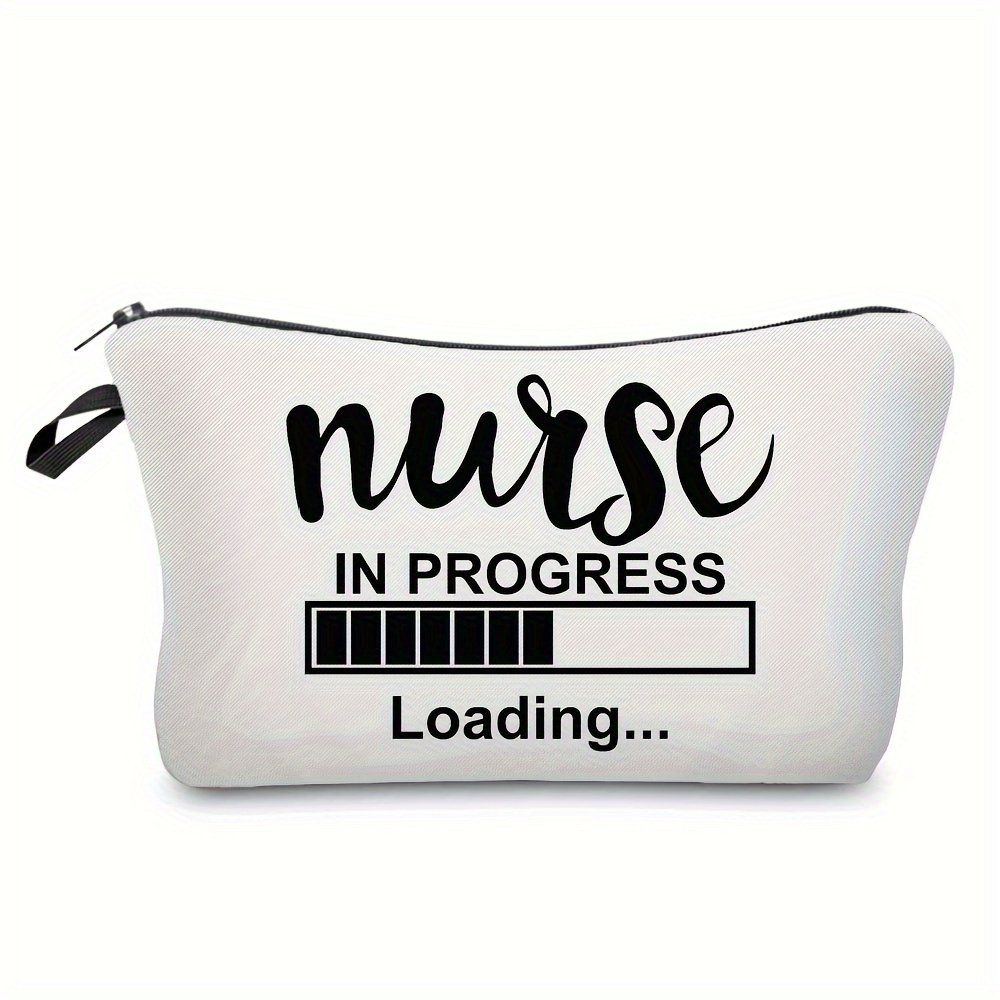 Cartoon Nurse Print Cosmetic Bag, Portable Zipper Toiletry Organizer,  Perfect Carrying Packing Storage Bag For Travel, Best Gift For Nurses - Temu