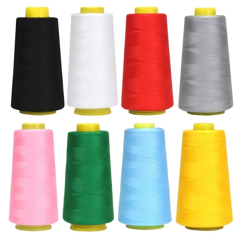 Big Roll 100% Polyester Sewing Cone Thread Machines Diy All - Temu