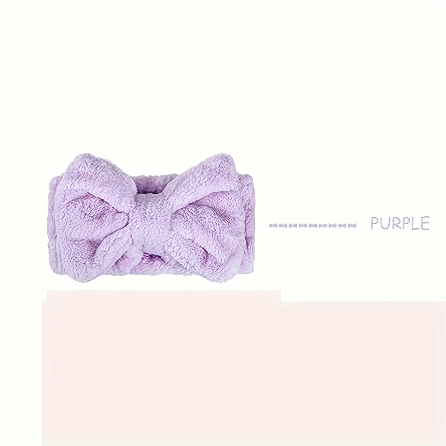 1 Pièce Bandeau Doux De Spa En Peluche Créatif Et Charmant Pour Le