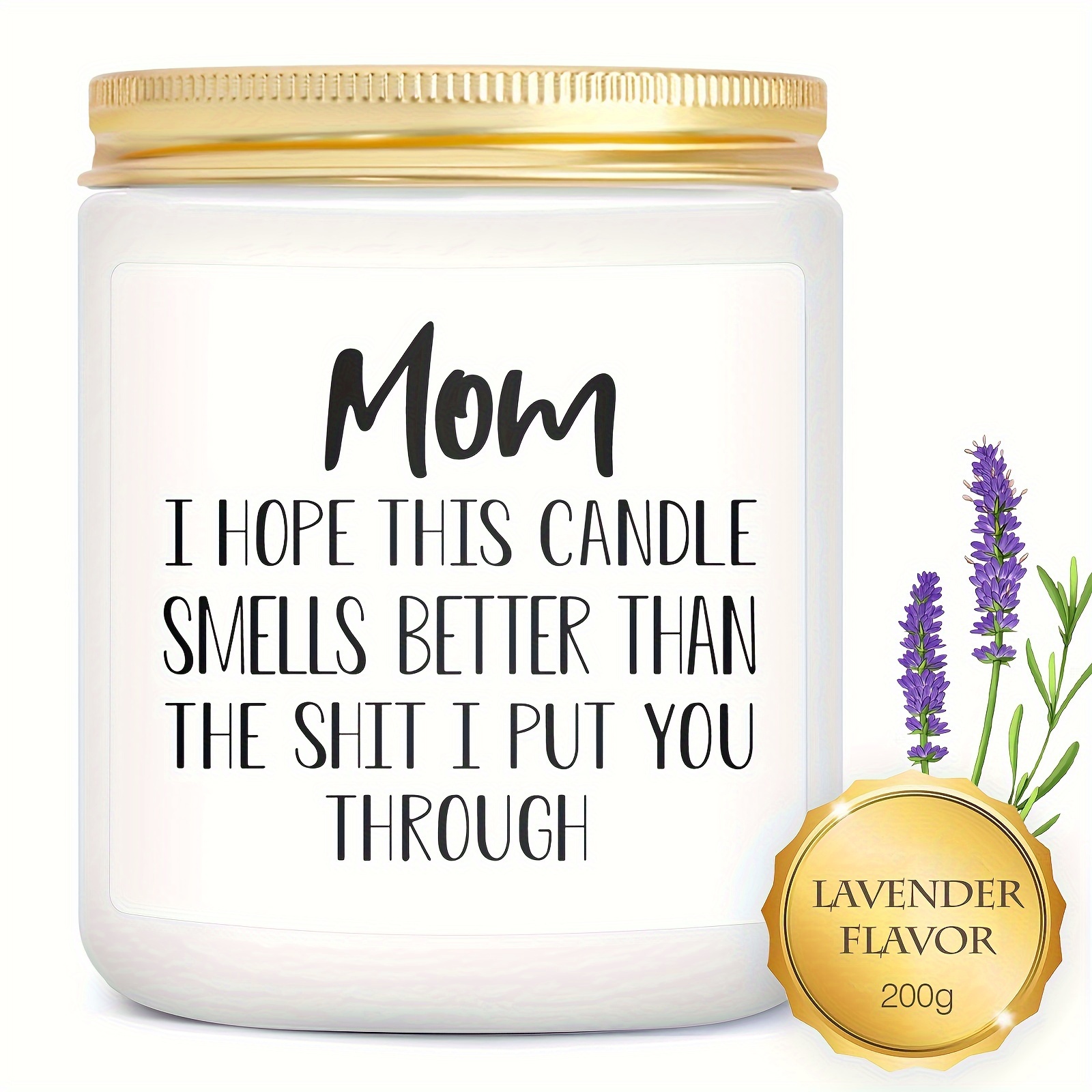 1pc Scented Candles,aromatherapy Glass Jar Candles,Gifts For Mom,Christmas  Gifts For Mom From Daughter,Son-Best Mom Gifts,Mother Birthday Gifts Ideas