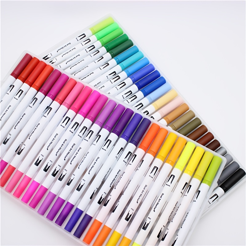 36 Colors Double headed Acrylic Marker Pens perfect For - Temu