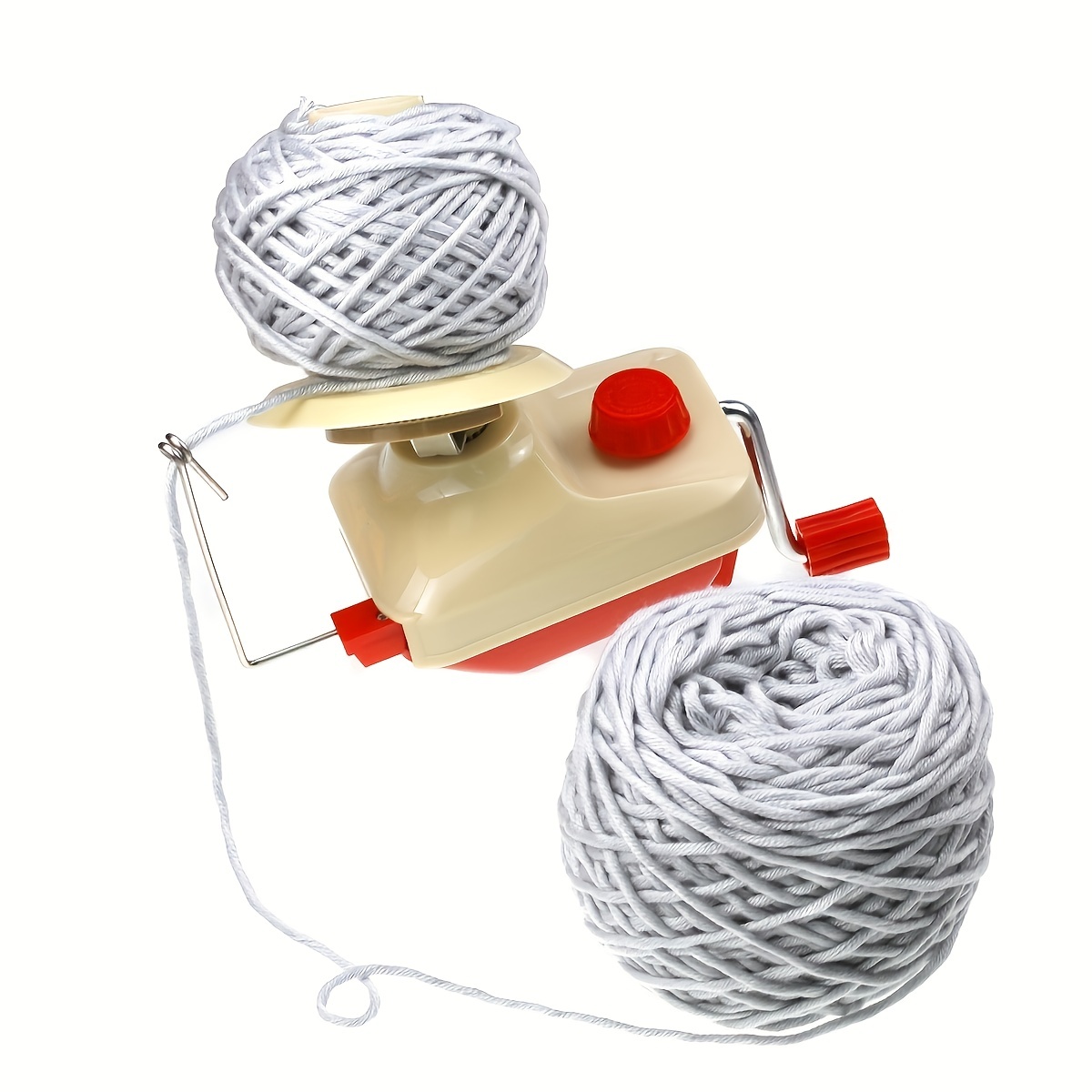 DIY Crafting Manual Operations Hand Cranking Wool Yarn Winding Machine Red