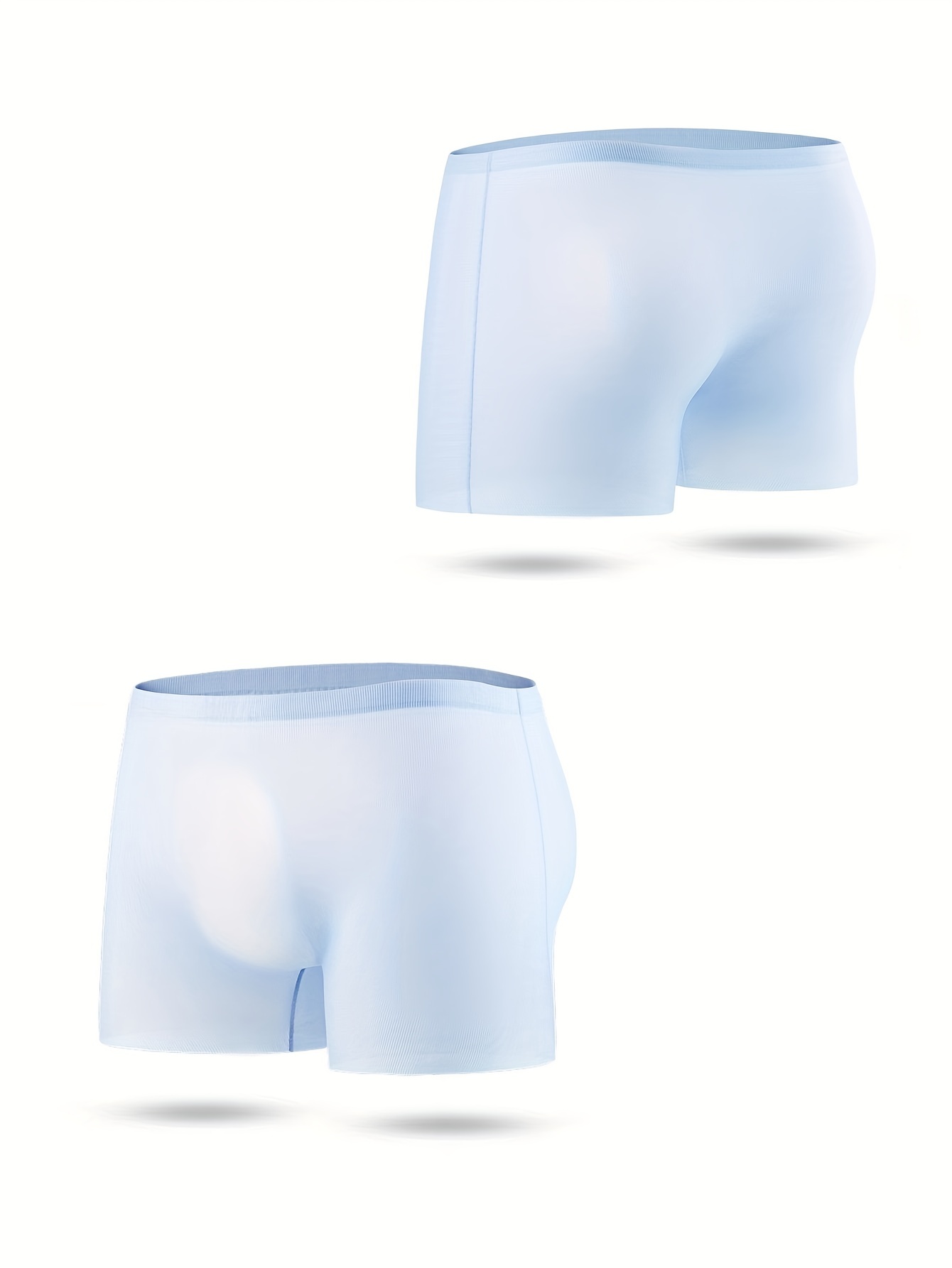 Briefs Boxer Shorts Panties Underwear Underpants Sexy Ice Silk Men's  Seamless