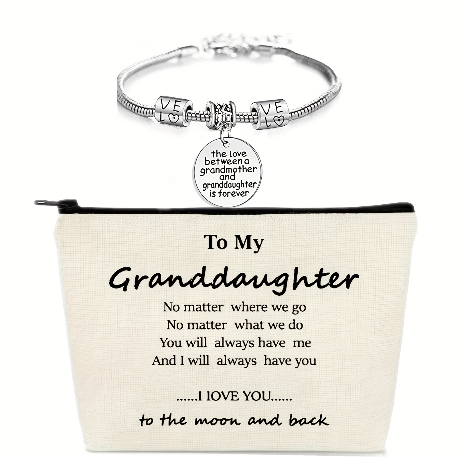 Granddaughter Bracelet Animal Magic Present 17cm / Silver