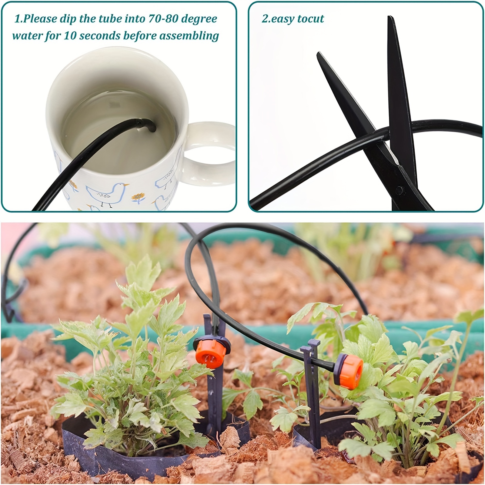 Drip Irrigation Tubing Irrigation Hose Garden Watering Tube - Temu